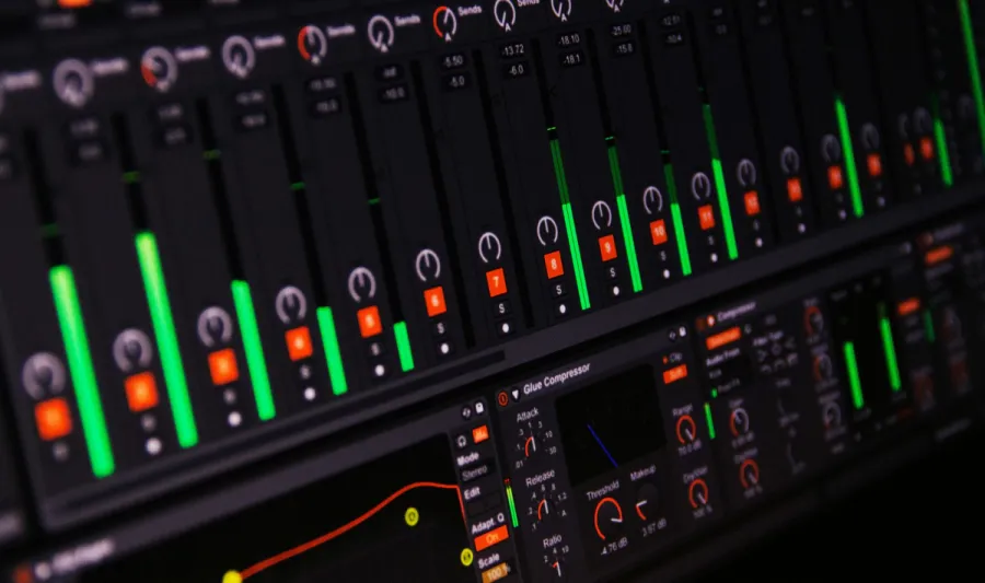 Image of a digital audio workstation