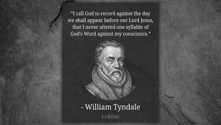 Quote box depicting William Tyndale