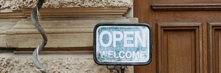 Image of open sign