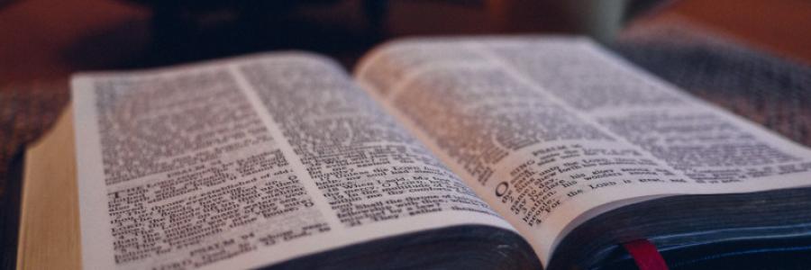 Image of Bible open to Psalms