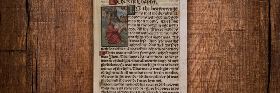 Photo of Gospel of John from Tyndale, New Testament